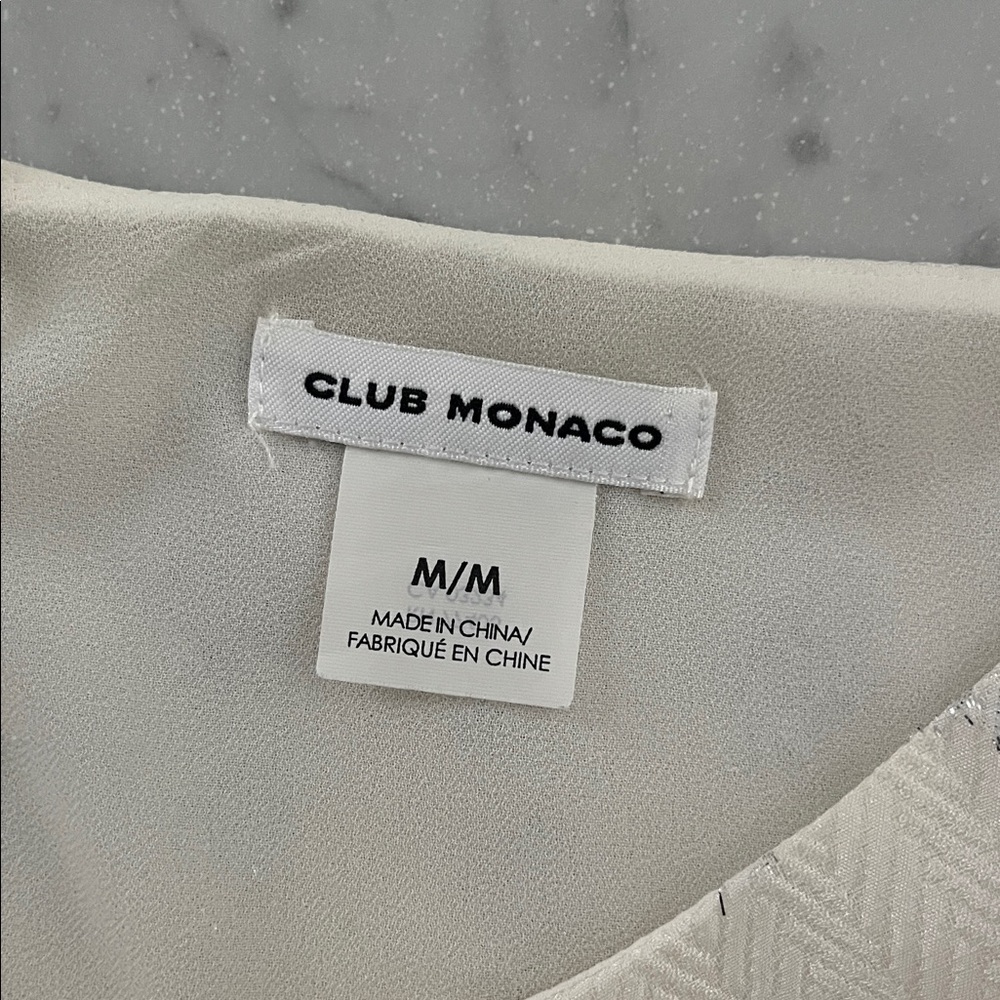 Club Monaco Silk Mellatic Accent Peplum Camisole - Picture 7 of 8